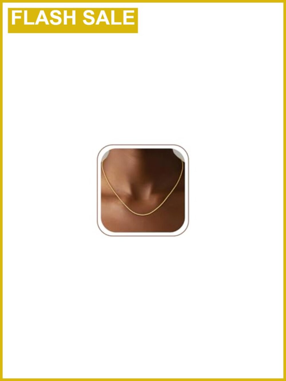 18K Gold Plated Sterling Silver Box Chain Necklace 18" 1.2mm
